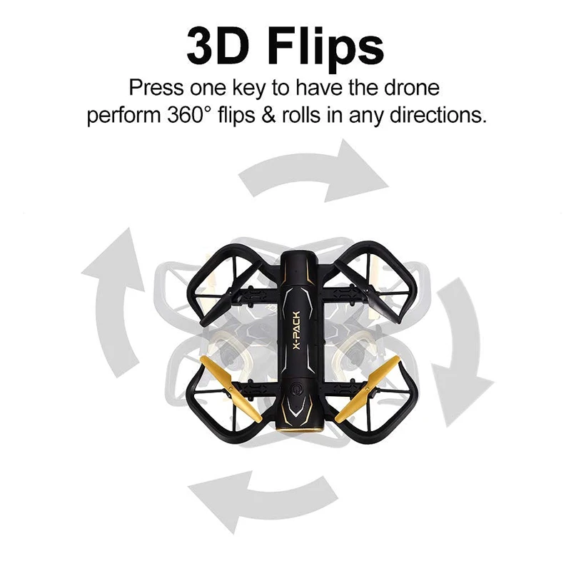 Attop Xt-Pack 5 720P Wifi Rc Квадрокоптер Дрон Fpv Rc Дрон с камерой живое видео и Gps возврат домой Квадрокоптер с гравитацией