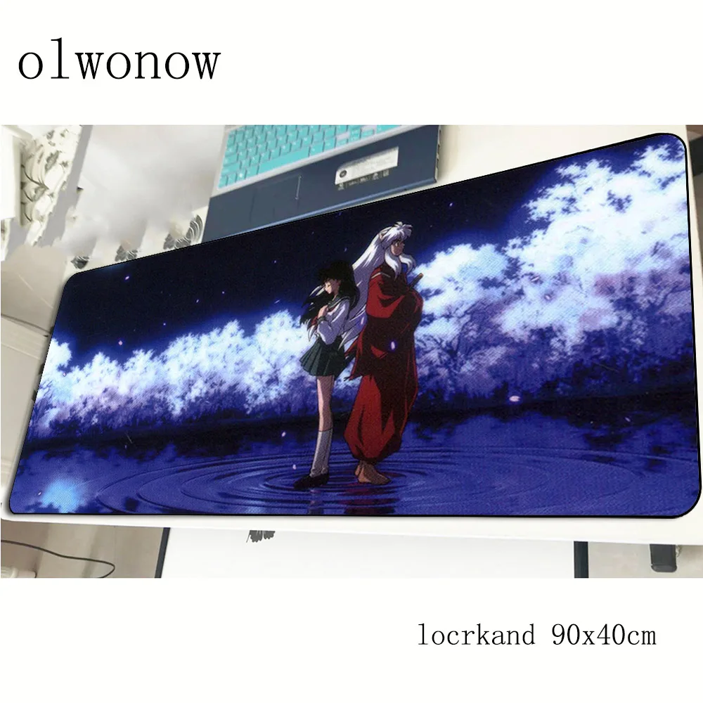 Коврик для мыши inuyasha на день рождения 900x400x2 мм лучшие игровые коврики Большие