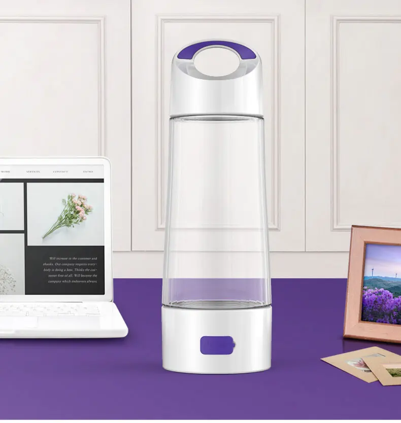 Rich Hydrogen Cup Water Generator SPE Electrolysis Energy Hydrogen-rich Antioxidant ORP H2 Water Ionizer Bottle with drain hole