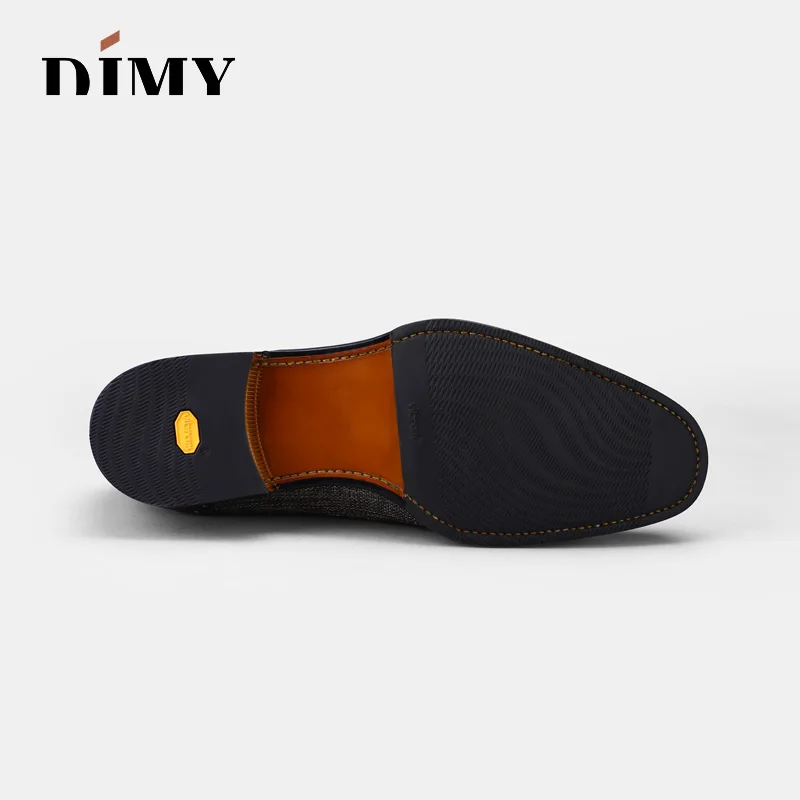 DIMY 2019 British business dress shoes color men's Oxford with leather breathable handmade | Обувь