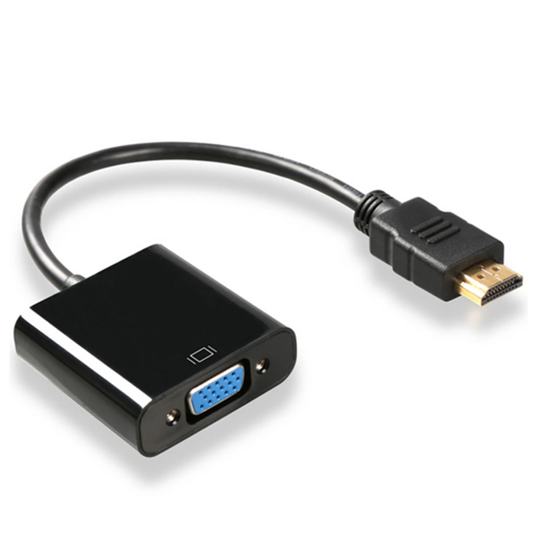 Адаптер Marsnaska HDMI-VGA с покрытием Высокоскоростной 1080P активный конвертер адаптер