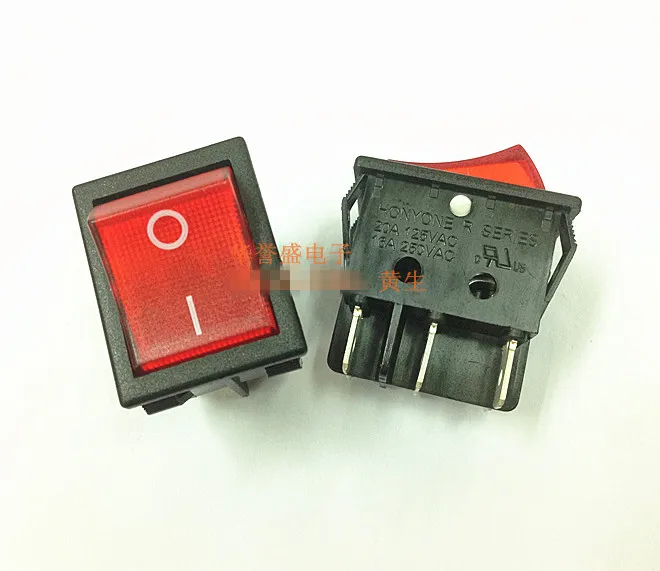 Оригинальный новый импортный клавишный выключатель 100% фонарь 6pin 2gear с