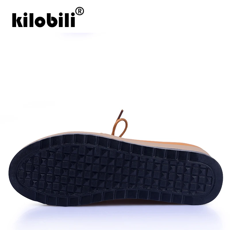 Kilobili/2019 г. весенние женские кроссовки на платформе Повседневная обувь из