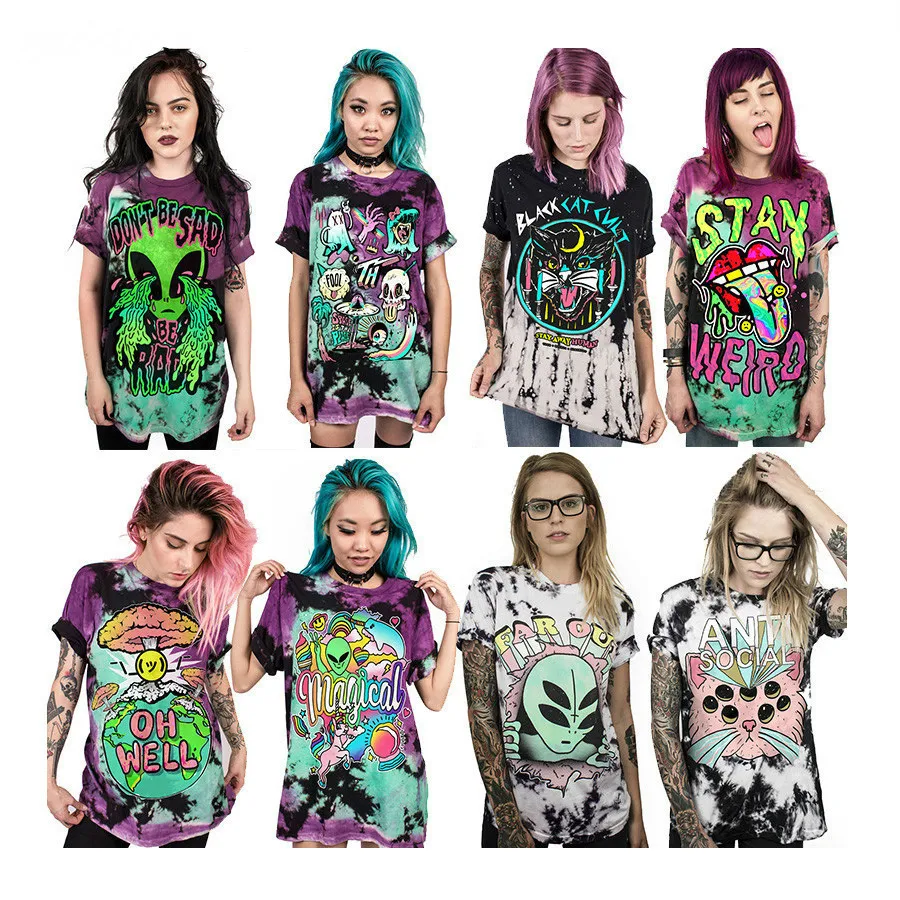 Женская Мужская Мода Панк Стиль Повседневная 3d Футболка женские летние Топы