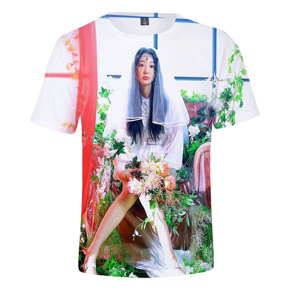 

Aikooki Hot Sale Korea EXID 3D T shirt Men/Women Summer Fashion Casual Round Neck Loose T-Shirt 3D Print EXID Short T-Shirt
