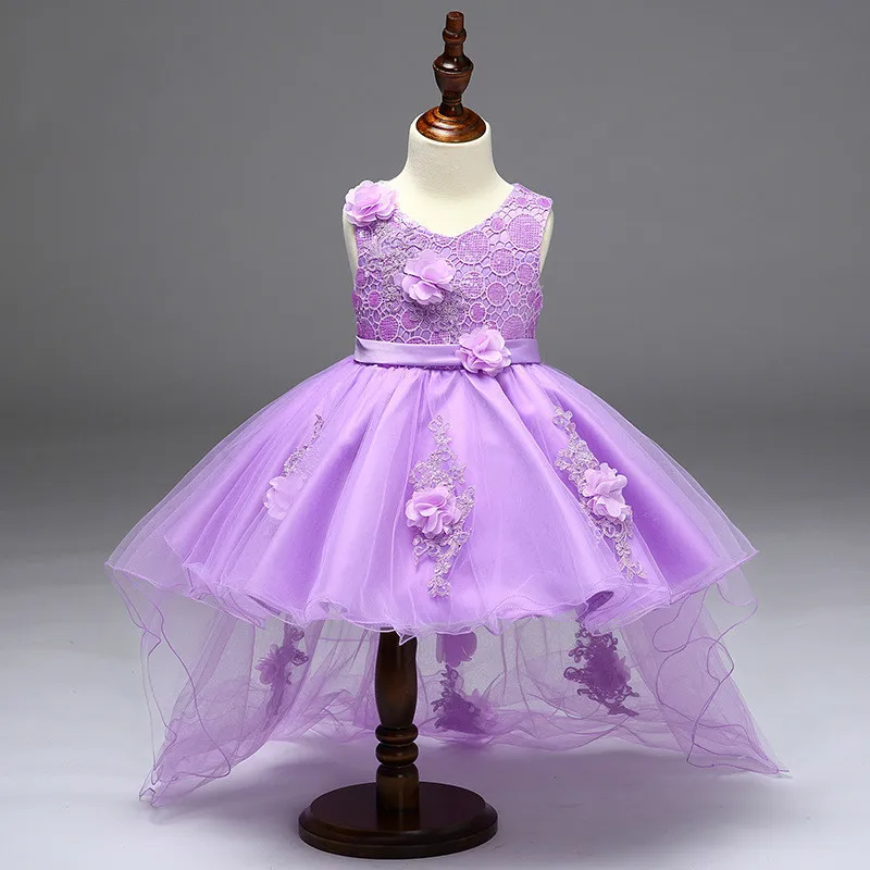 BAHEMAMI девушка Dress2018 Детская одежда хвост платье для девочек в цветочек свадебный