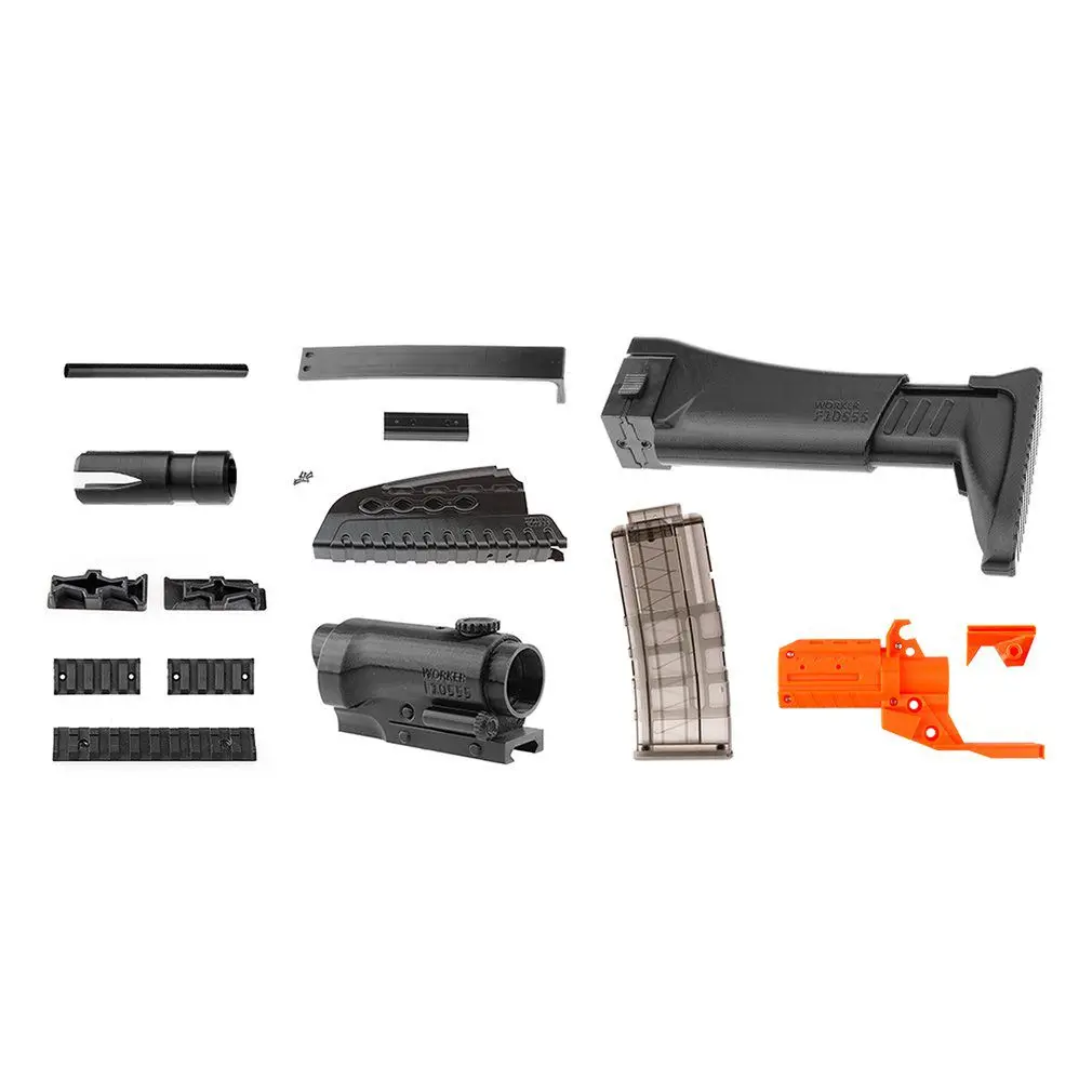 Long MOD XM8 имитация набор 3D напечатанные декорации Высокопрочный пластик для Stryfe изменить игрушка для Nerf Запчасти игрушки оружейные аксессуары подарок - Цвет: Long