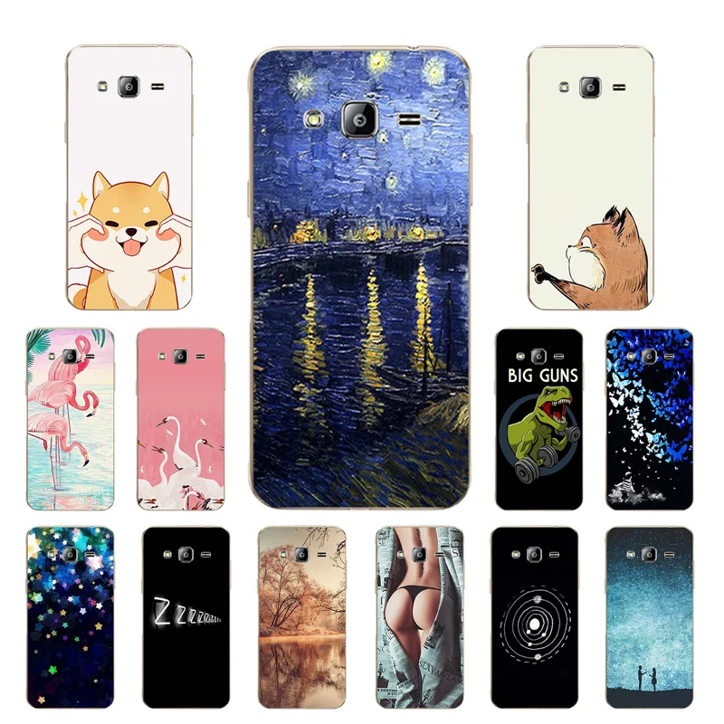 Чехол из ТПУ для Samsung Galaxy J2 Prime G532F 5 0 дюймов с принтом большого пистолета мягкий