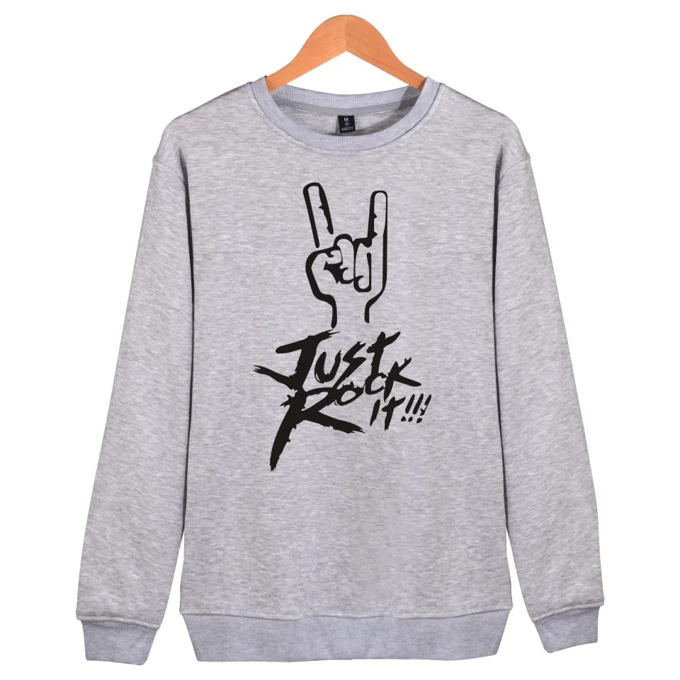 Just Rock It альбом монолитный свитшот для мужчин хип хоп Популярная рок-группа зимняя