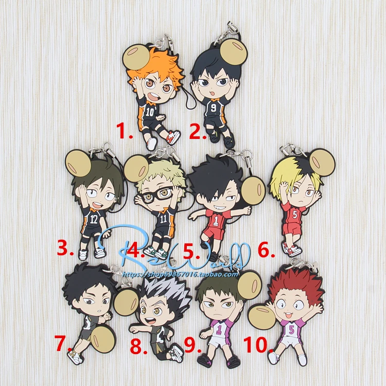 Япония оригинал Haikyuu! Аниме Kageyama Kuroo Tetsurou Akaashi Kei Keiji Tendou Bean волейбольный резиновый