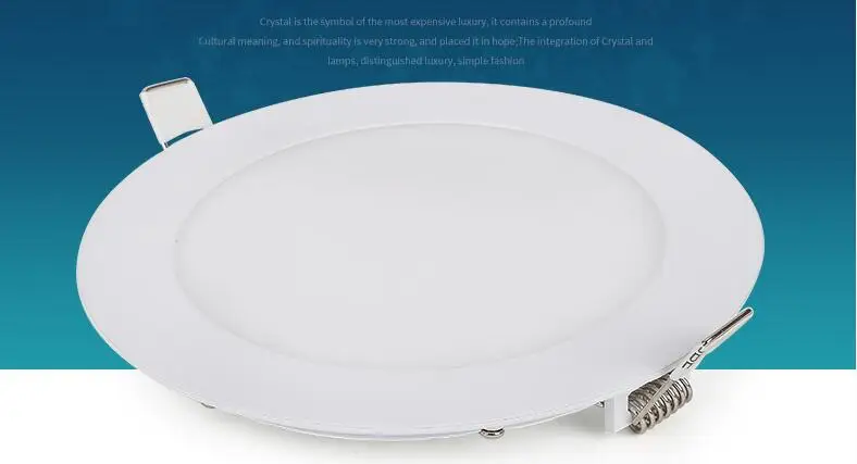 Sainavi круглый светодиодный Панель светильник 4 24 Вт супер тонкий плоский лампа