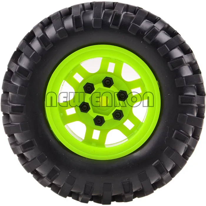 4P RC 1:10 Rock Crawler 1.9'' Beadlock Wheels &amp 96MM Tires Gmade D90 SCX10 | Parts Accs