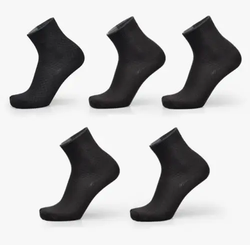 Iron Grey Casual Unisex Bamboo Breathable Socks Men Women Summer Style Hemp Harajuku Socks 5 Style One Pairs - Цвет: Iron Grey