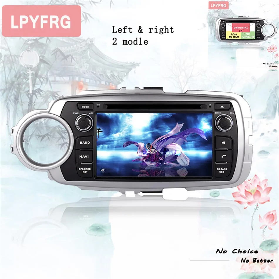 Goedkoop Android9.0 4G + 64G 1024*600 Nog Steeds Cool Auto-Stereo Radio Gps Glonass Satelliet Muziek 4G Lte Voor Toyota Yaris 2012 + Usb Sd Aux Rds