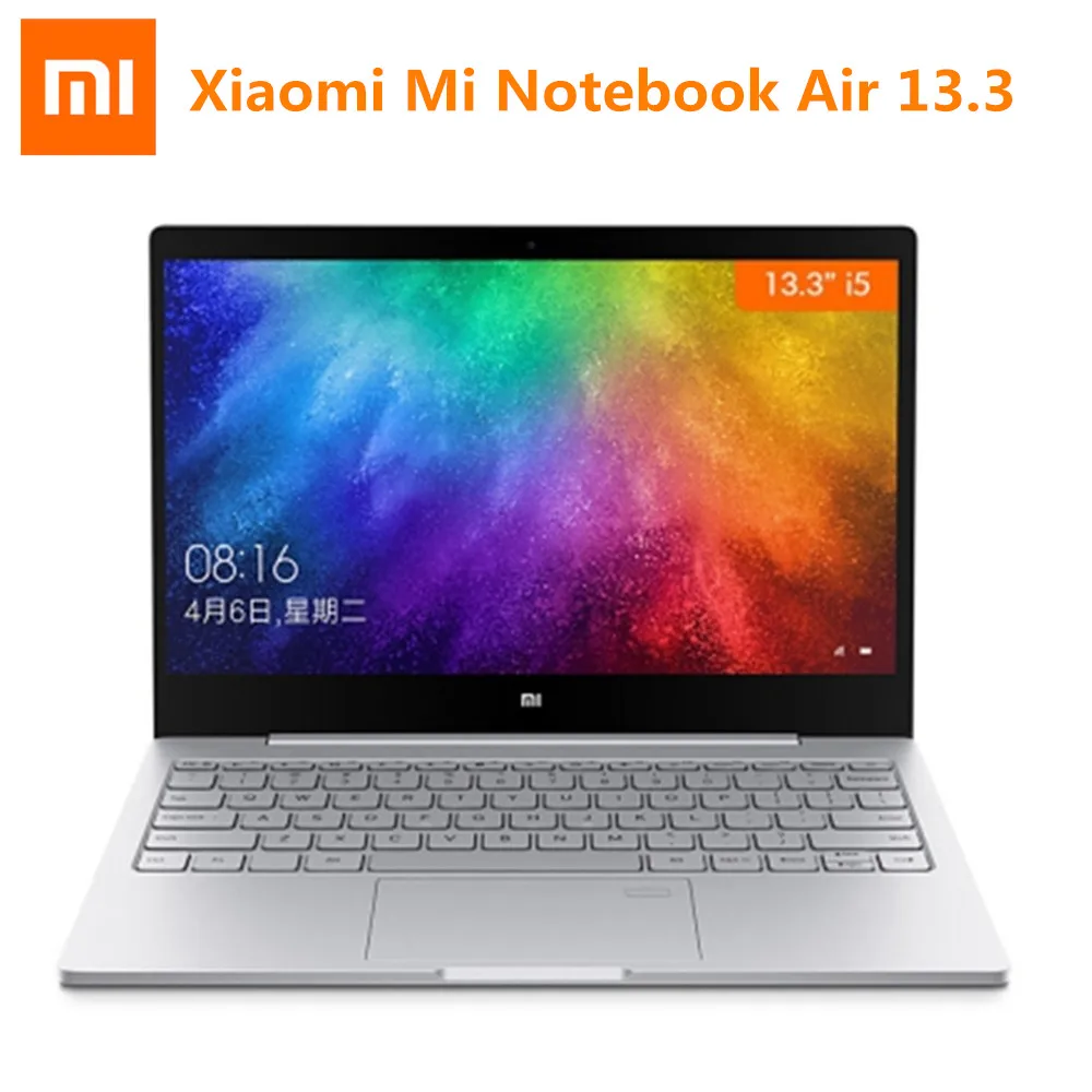 Оригинальный 13 3 дюймовый Xiaomi Mi ноутбук Air четырехъядерный 8G 256G Распознавание