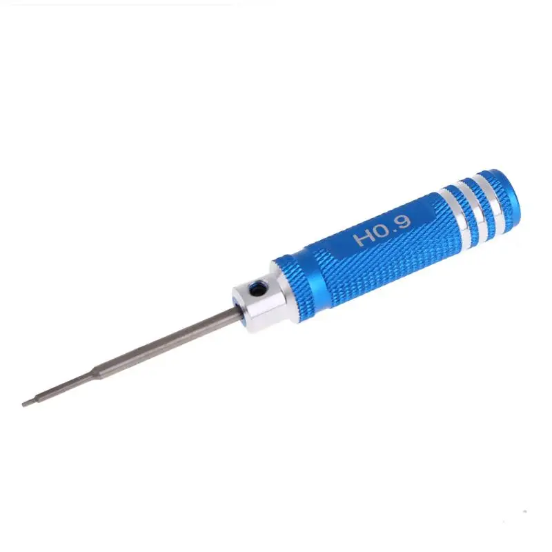 H0.9mm White Steel 1 шт. Белая сталь титановое покрытие шестигранный ключ драйвер вертолет Шестигранная отвертка инструмент для радиоуправляемого дрона модель самолета инструмент для ремонта - Цвет: H0.9mm White Steel