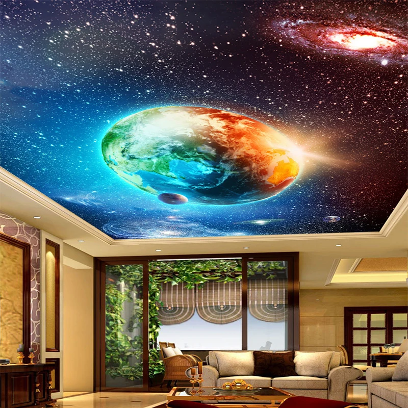 Большой заказ росписи обои потолок Зенит Континентальный бар отеля КТВ клубов