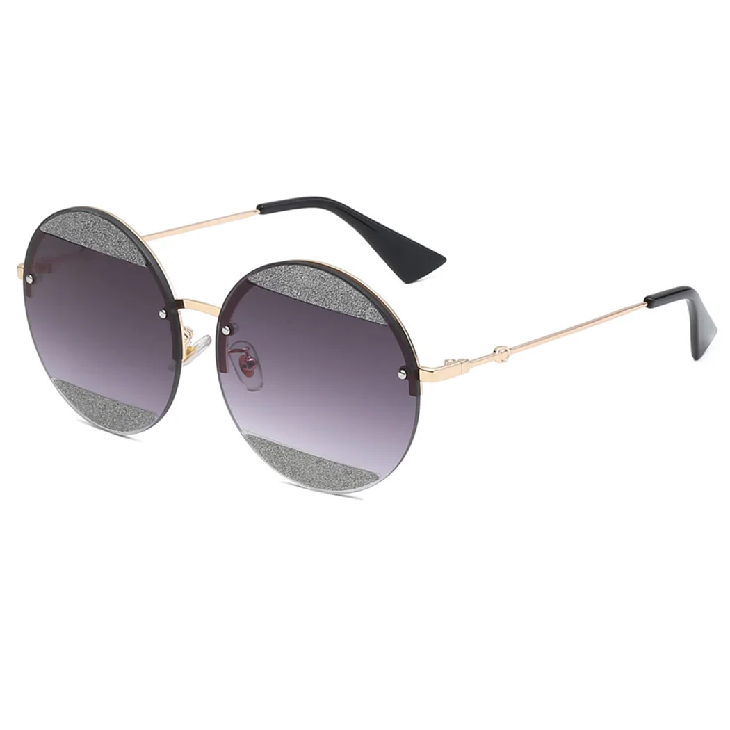 Блестящие круглые солнцезащитные очки для женщин мужчин брендовая Дизайнерская