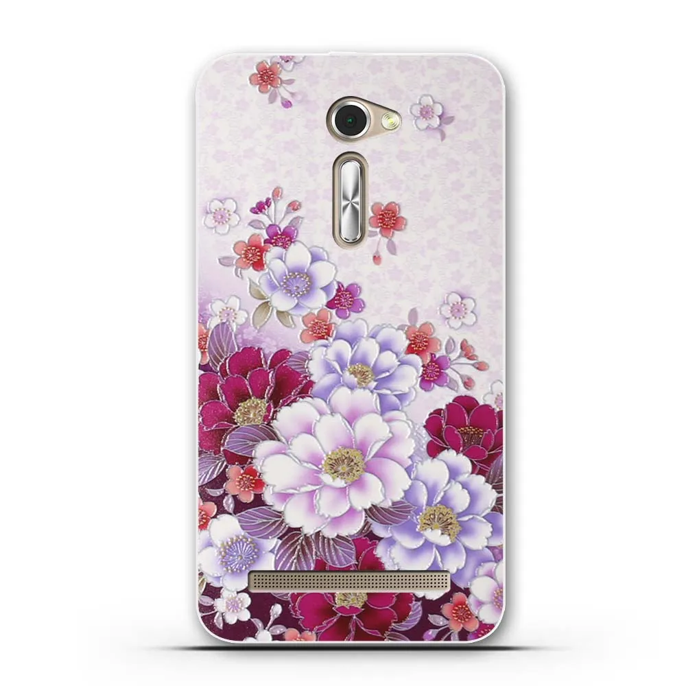 

For Asus Zenfone 2 ZE500CL 2E Z00D Zenfone2 5.0" Flower Pattern Phone Case For Asus Phone Back Cover 5.0 inch Coque Bag