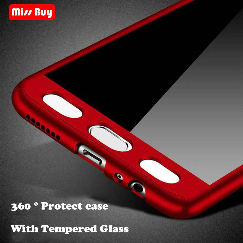 Luxury 360 Full Cover Shockproof Phone Case For OPPO F3 F5 F7 F1S R7 R7S R9 R9S R11 R11S Plus R15 Dream F9 + Tempered Glass |