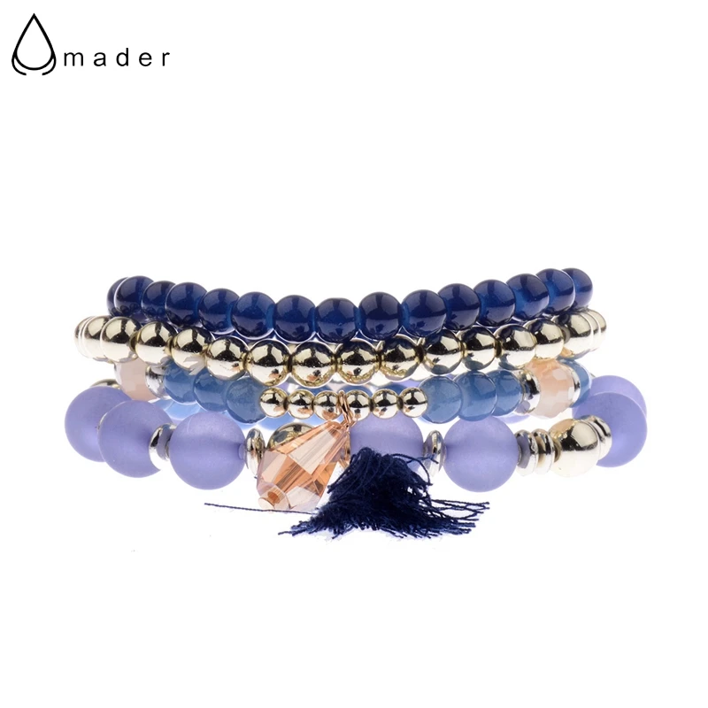 Женский браслет с подвеской Amader летний комплект из 4 предметов 5 цветов HXB005|bracelet