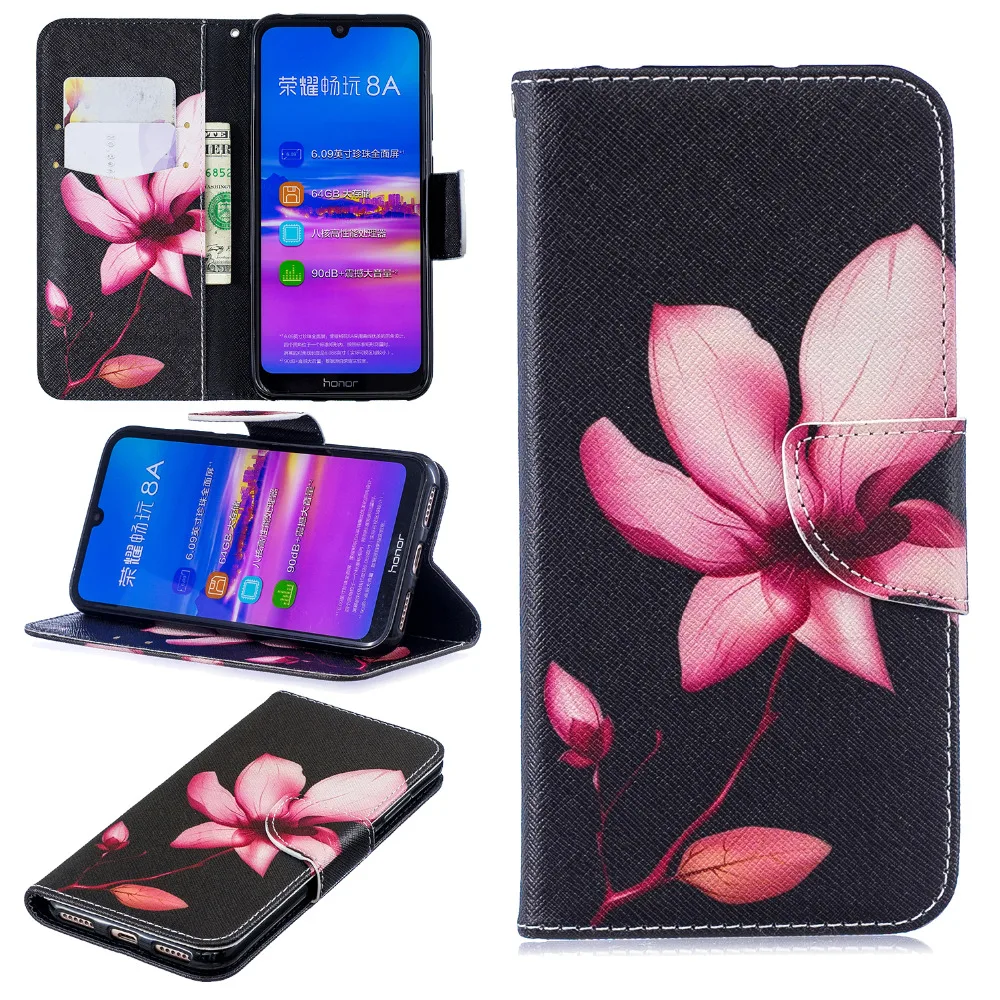 Чехол для huawei Honor 8A, кожаный чехол для Honor 8A, чехол для huawei Honor 8A, Honor 8A, 8 A, JAT-LX1, чехол, кошелек, флип, чехол для телефона, s shell