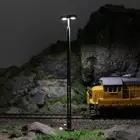 Комплект из 3 предметов, 1:87 модели железнодорожного Досуг решетки мачты лампы 13,7 см HO светильник жд макет LQS54