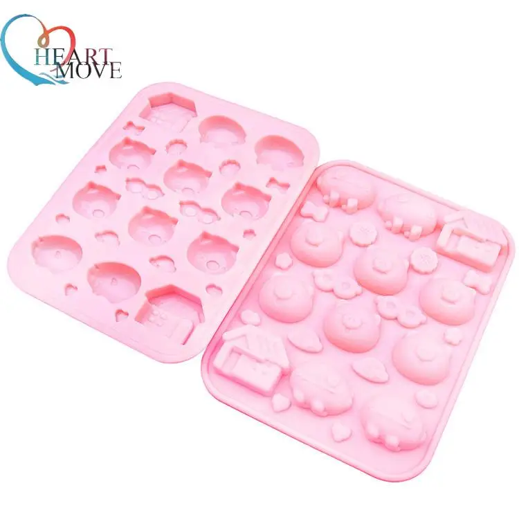 HEARTMOVE Новый DIY Свинья силиконовые формы для помадки на торт мыло шоколада 3D