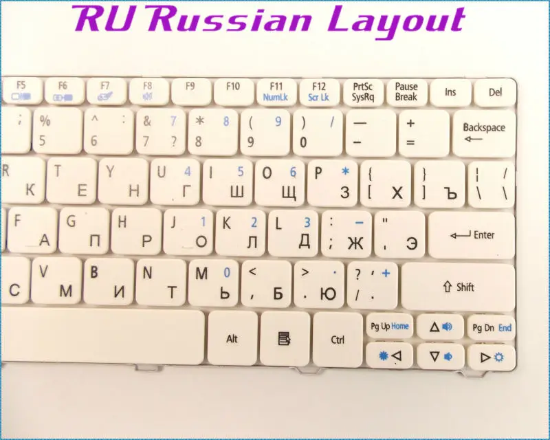 Русская клавиатура для ноутбука Acer Aspire One Happy happy2 новая белая|keyboard for acer|keyboard acer