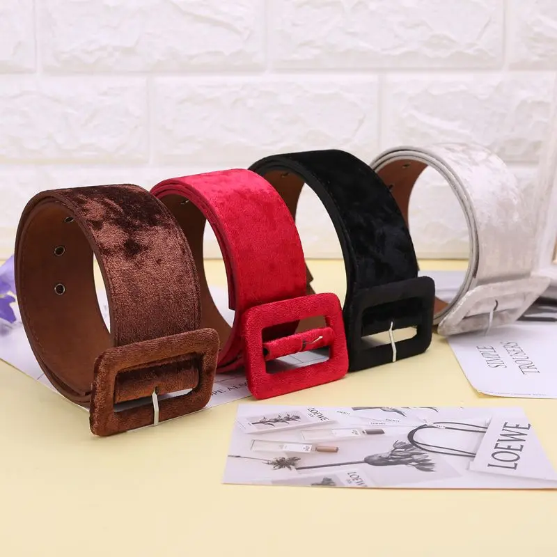 Новый дизайн широкий пояс женское платье ремни украсить Мода Серебряный пряжкой