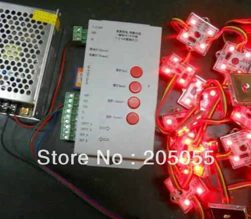 60 шт. адресуемых 4led 5050SMD RGB светодиодный модуль пикселей водонепроницаемый LPD6803 12V