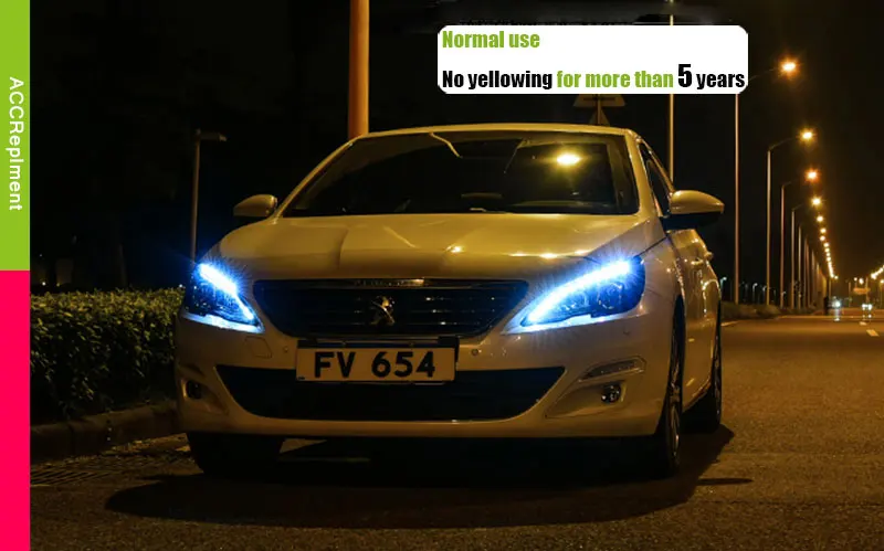 Авто. PRO головной светильник s для peugeot 408 2011- Автомобильный Стайлинг Биксеноновые линзы светодиодный светильник DRL H7 Ксеноновые фары для vw touareg