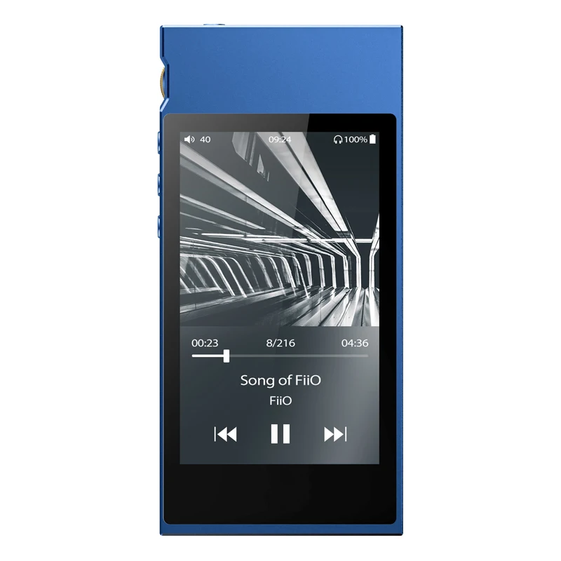Синий FiiO M7 High-Res Audio Lossless HIFI музыкальный плеер MP3 Bluetooth 4,2 сенсорный экран fm-радио поддержка родного DSD128 DAC LDAC APTX - Цвет: Синий