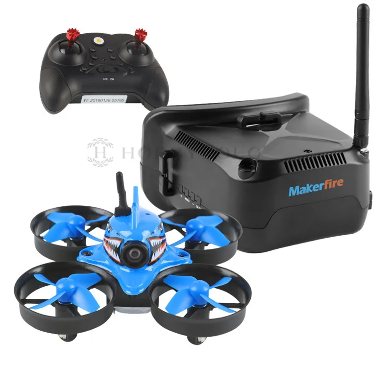 Makerfire Акула 2 4 г FPV RC Мини quadcopter Дрон с камерой RTF verison + пульт дистанционного