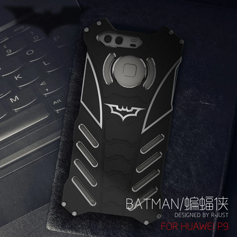 P9 P10 R-JUST Batman Aluminum Metal Cover Case for Huawei Plus Premium Shockproof Rugged Armor For Cases | Мобильные телефоны и