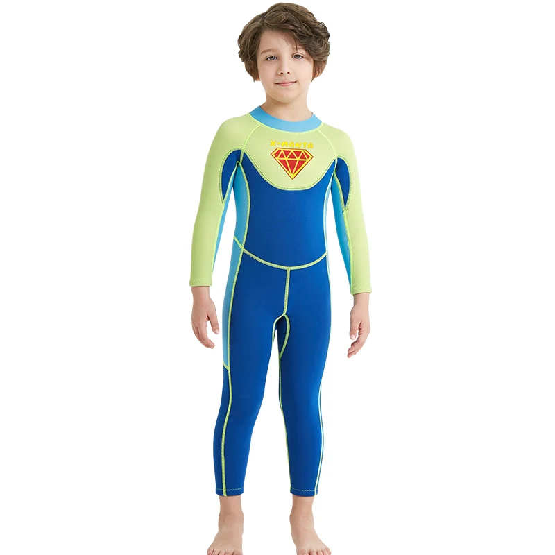

2.5mm Neoprenen Girls Wetsuit, Kids One Piece Full Body Wet Suits for Swimming,Scuba Diving,Surfing Suit, Thermal Swimsuit
