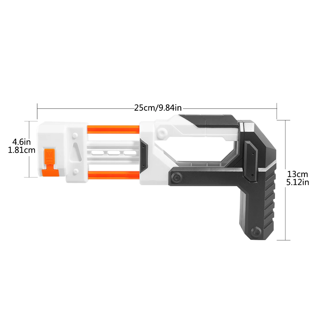 Модифицированный хвостовик типа инкрустация ABS для серии Nerf N strike Elite оранжевый +