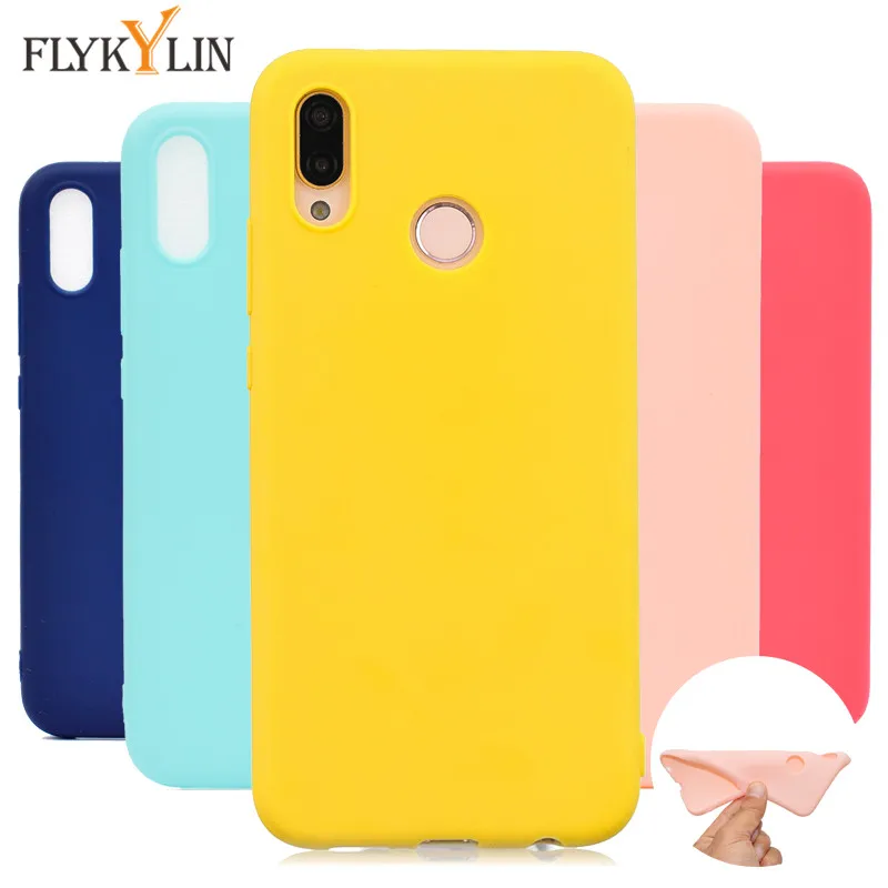 FLYKYLIN Soft TPU Cover For Huawei P20 Pro P9 P10 Lite P8 2017 Candy Color Ultra Slim Silicone Shell Caque |
