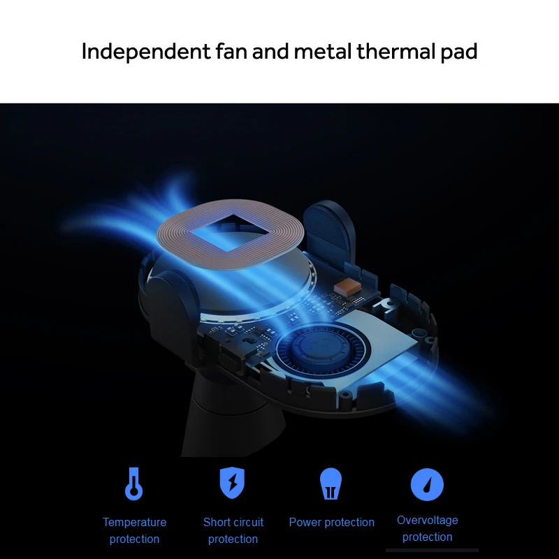 Xiaomi Qi, беспроводное автомобильное зарядное устройство, 20 Вт, Макс., автоматическое зажимное устройство, быстрая зарядка, автомобильный держатель телефона для iPhone Xs Max Xr X samsung