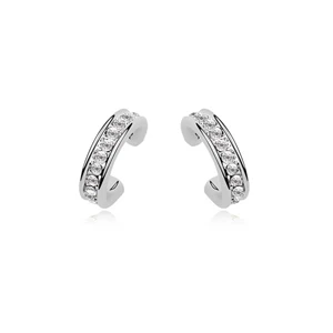 Модные женские серьги-гвоздики с кристаллами Swarovski | Украшения и аксессуары