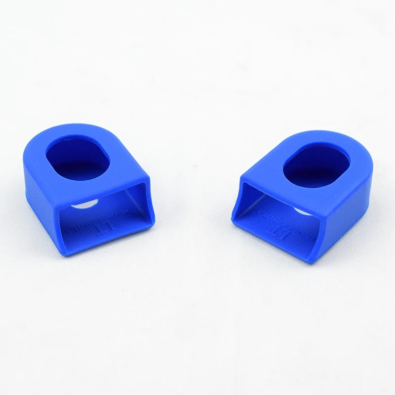 Blue 1 пара 10 цветов MTB велосипед кривошипный рычаг Защитная крышка шатун фиксированная передача дорожный велосипед кривошипный рычаг чехол для SRAM велосипед Shimano запчасти - Цвет: Blue