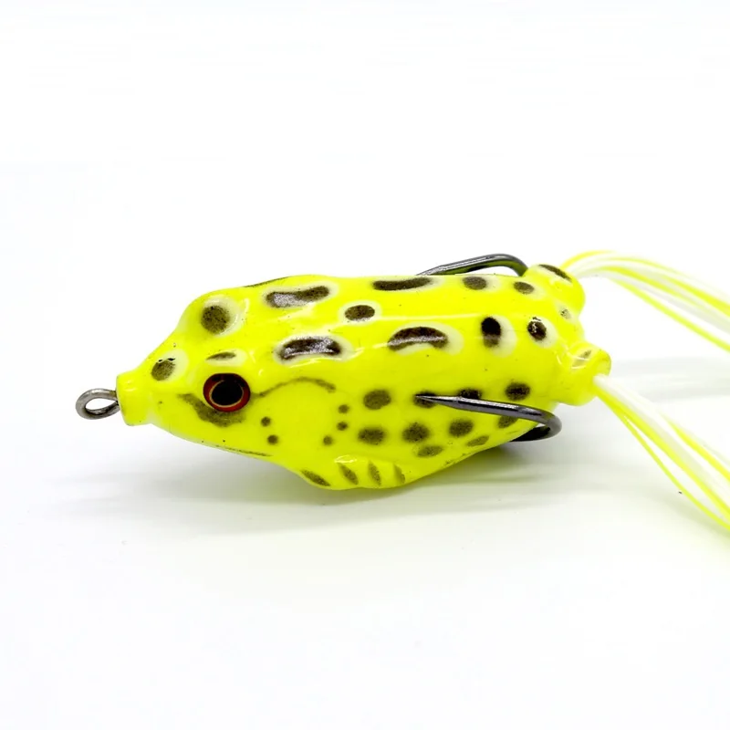 

5g 8g 12g soft frog Fishing Lures Treble Hooks Top Water Frog Minnow Soft Bait snakehead Fishing Tackle