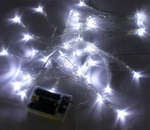 

10X Festival Celebrate christmas light Cooper Wire String Light, Battery-powered Lighting String for Shopping Mall Streets Decor