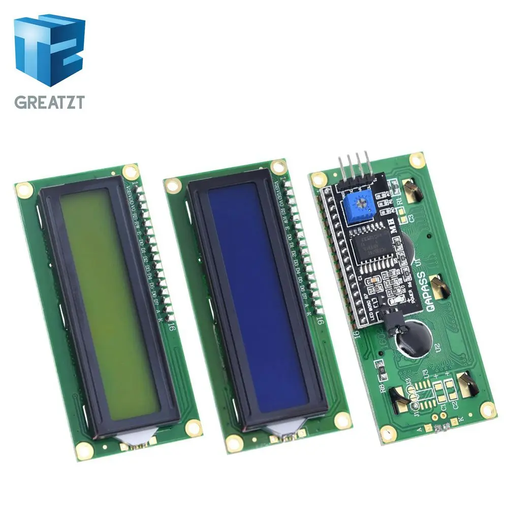GREATZT телефон с зеленым экраном IIC/I2C 1602 для arduino LCD UNO r3 mega2560 LCD1602 | Электронные