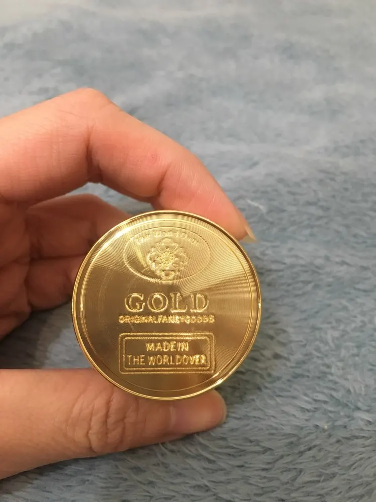 

40mm Herb Grinder Weed Grinder Metal Tobacco Smoke Crusher Smoking Pipe Accessories Gold Color 3layers 4layers