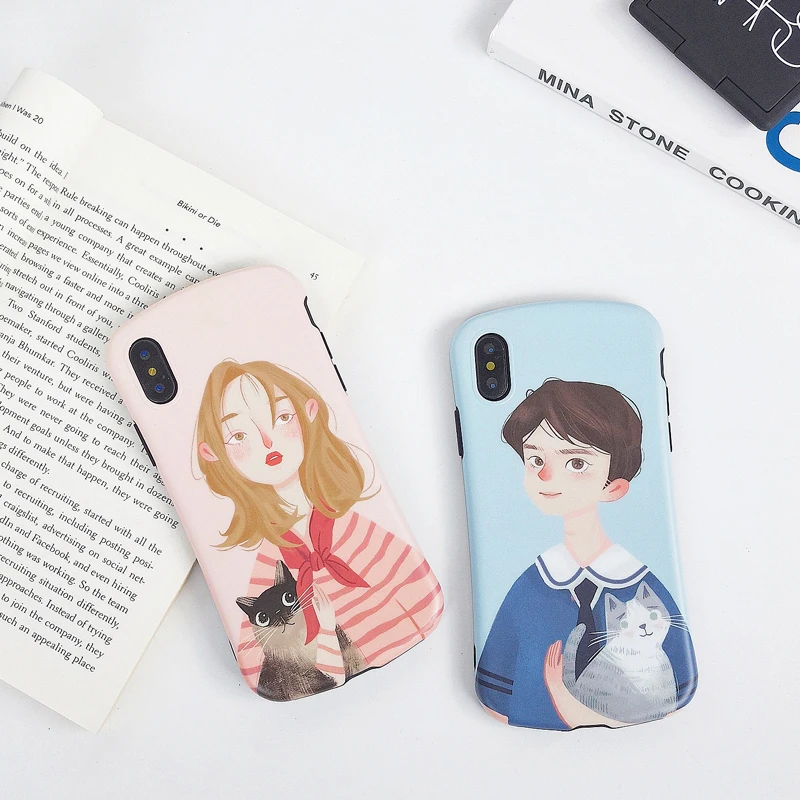 Силиконовый чехол для apple Розовый Модный милый мобильного телефона с кошкой iphone XR