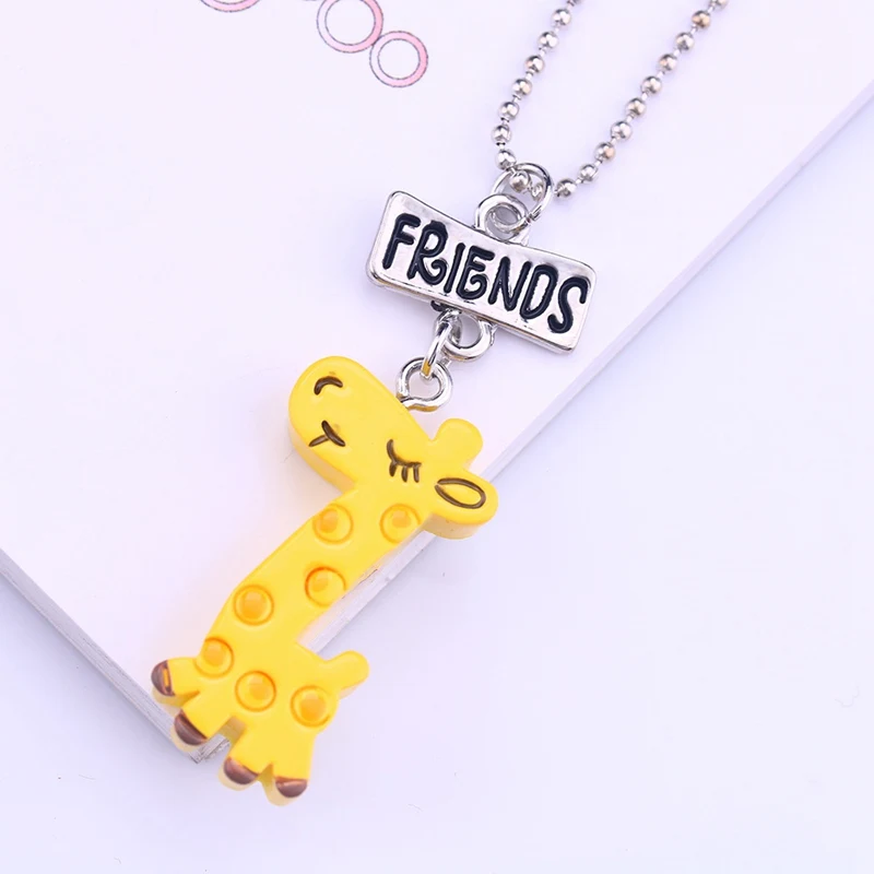 2018 разноцветное жемчужное ожерелье с жирафом Best friends Ювелирные изделия Подарки