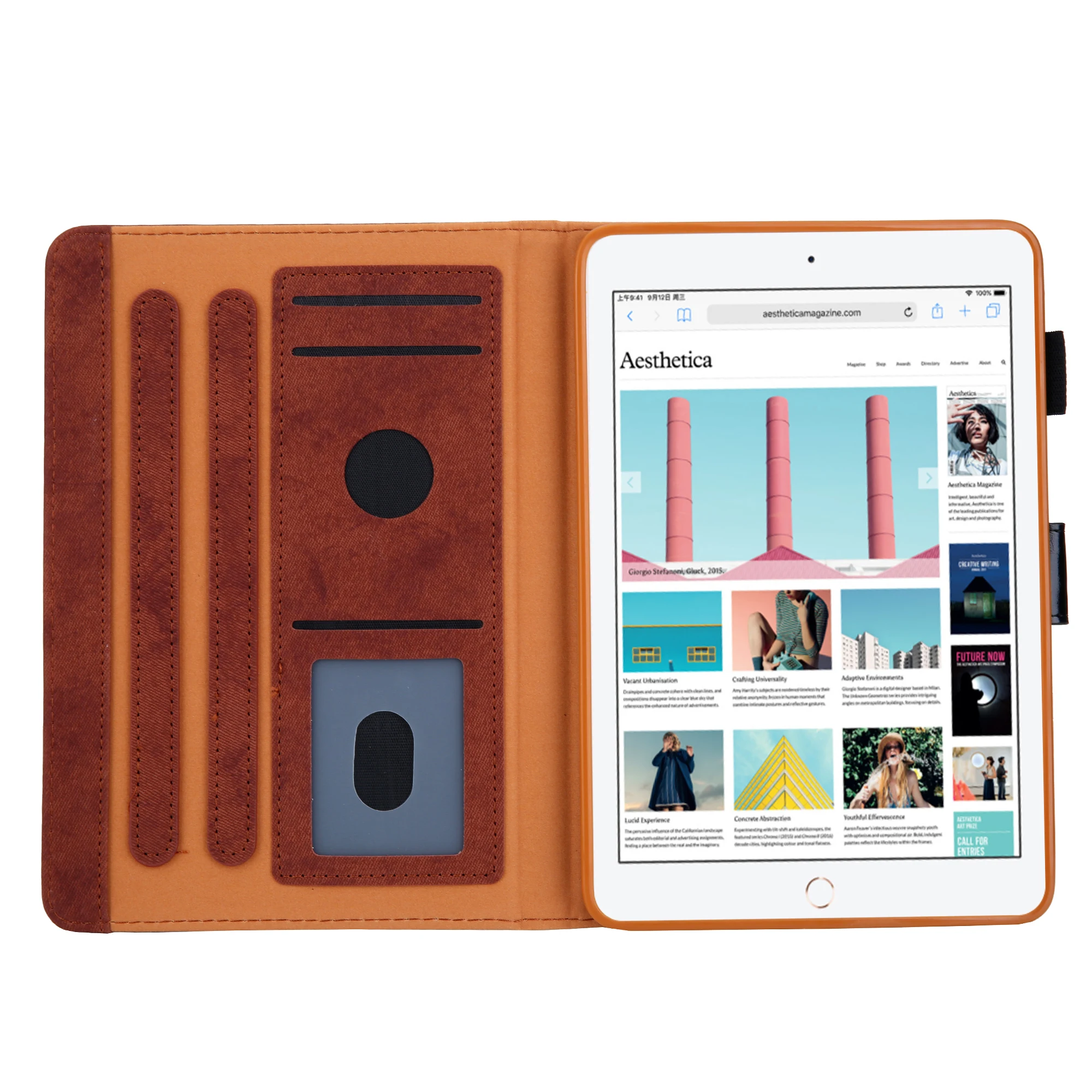 Однотонный деловой кожаный чехол для apple ipad mini 1 2 3 4 5 50 шт./лот|Чехлы планшетов и