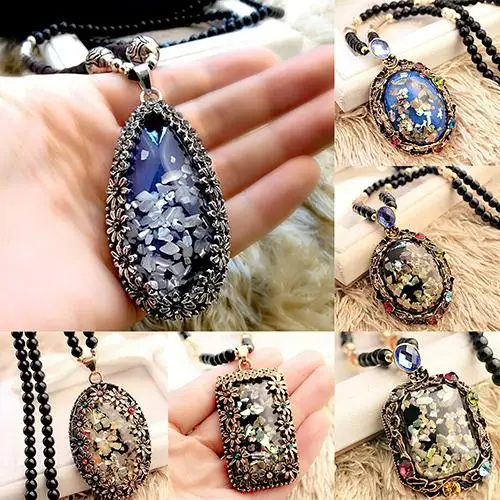 Ожерелье с кулоном из искусственного опала 6T17 7FD3 BEAF|sweater chain|pendant necklacenecklace chain |