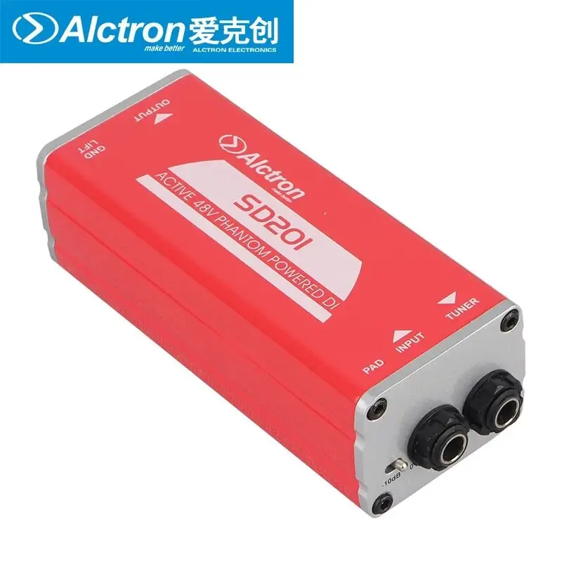 Alctron SD201 Профессиональный DI бокс для записи гитары и сценических представлений